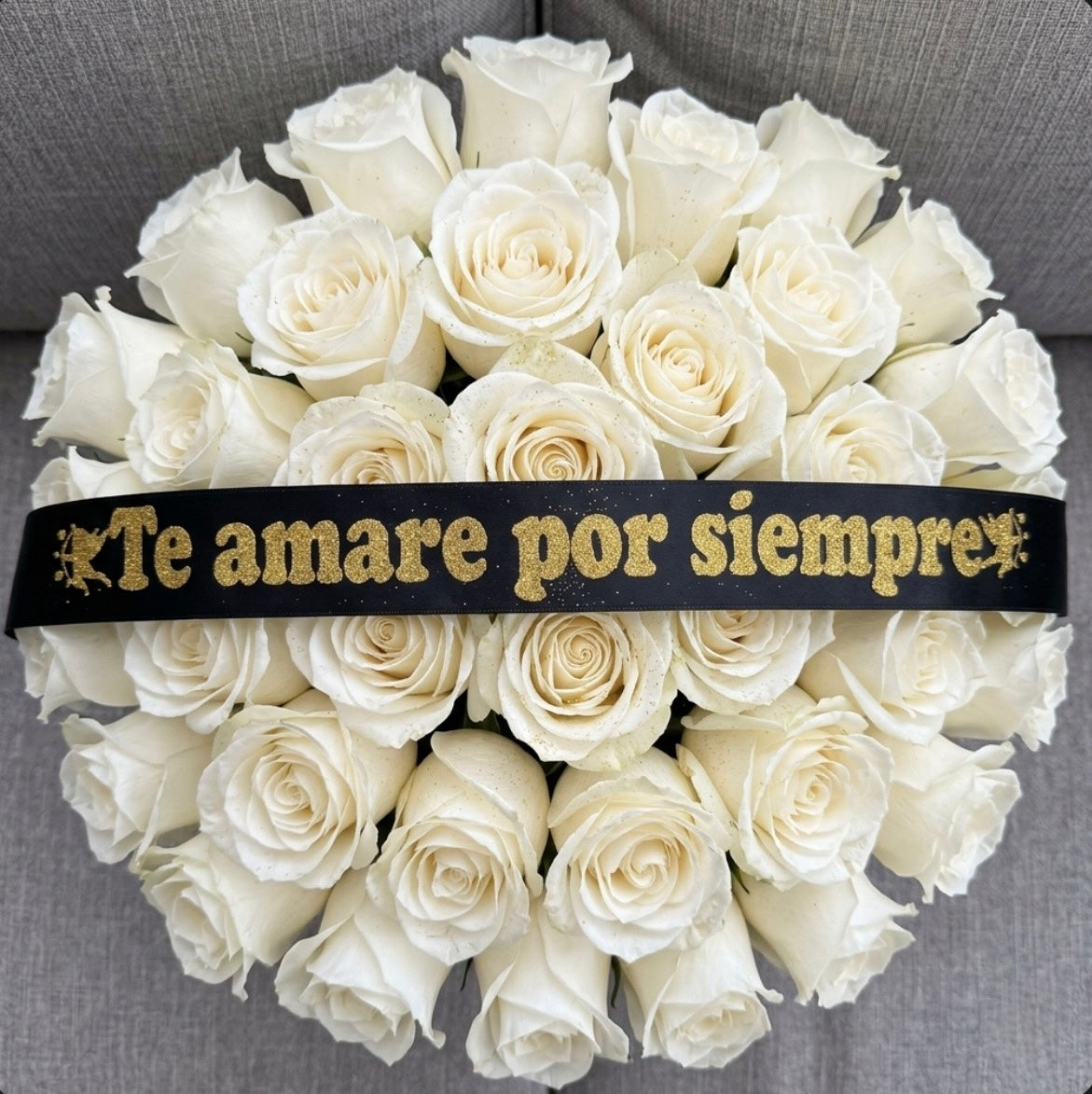 LISTÓN SATINADO DECORADO “TE AMARÉ POR SIEMPRE”