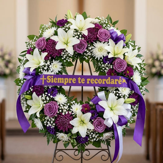 LISTÓN SATINADO DECORADO “SIEMPRE TE RECORDARÉ”