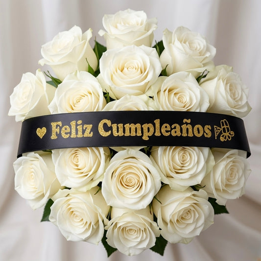 LISTÓN SATINADO DECORADO “FELIZ CUMPLEAÑOS”